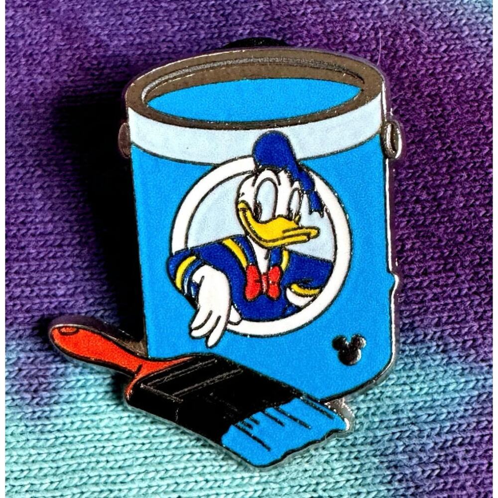 2012 Donald Duck Blue Paint Can Hidden Mickey Completer Disney Trading Pin